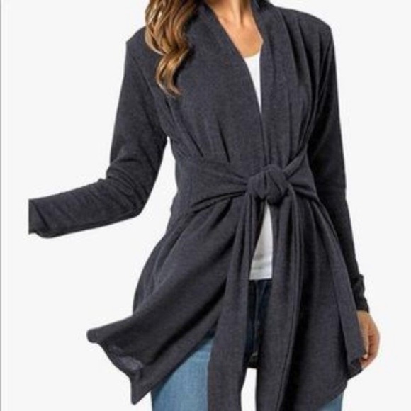 New Tie Waist Super Flattering Cardigan - Picture 1 of 2